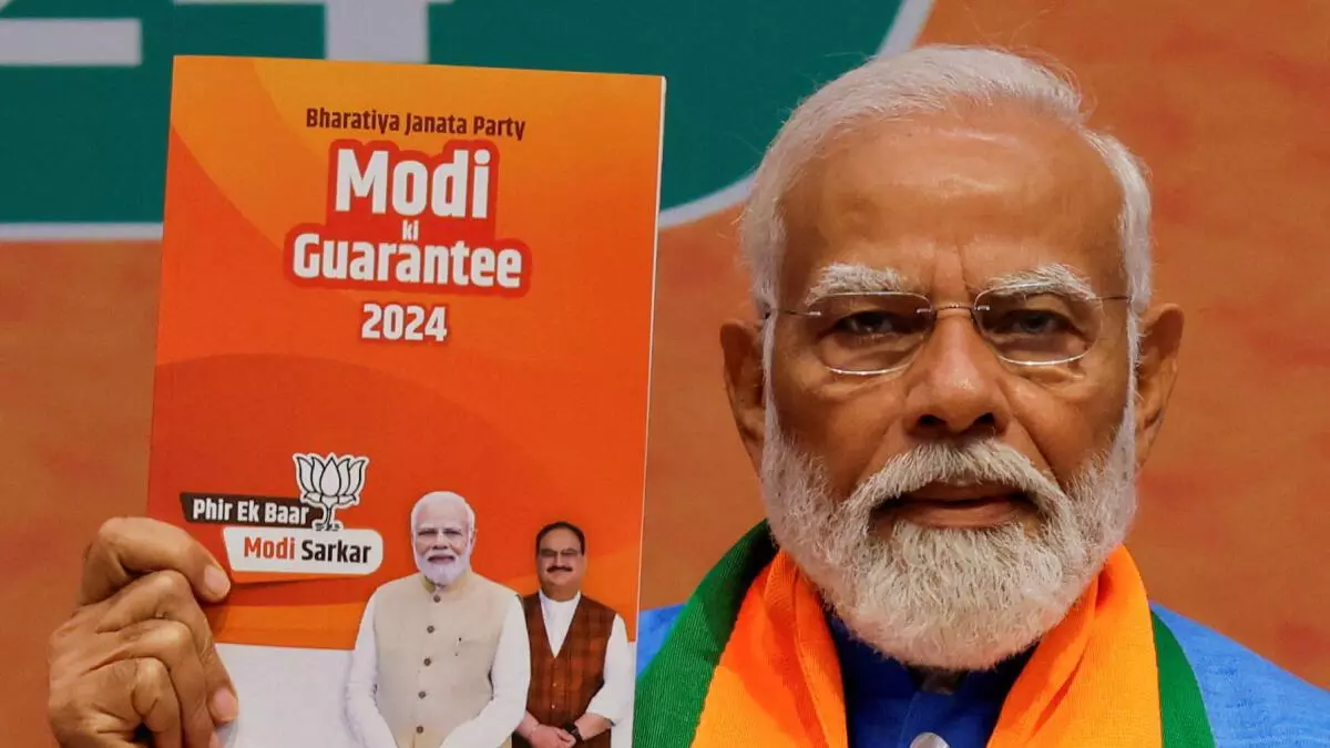 ‘modi Ki Guarantee Bjp Relies On One Man Show In Bid For Third Term